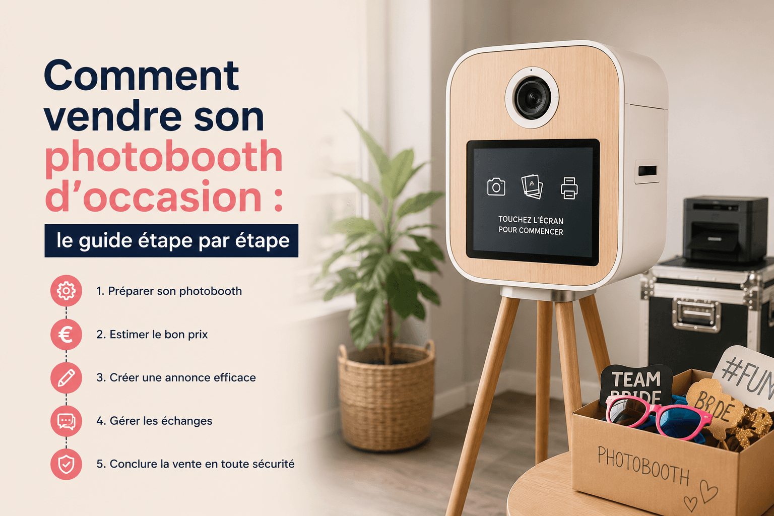 Comment vendre son photobooth d’occasion : le guide étape par étape